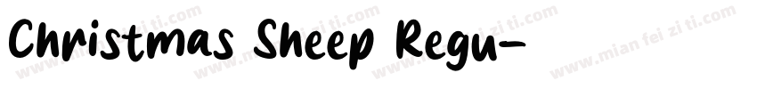 Christmas Sheep Regu字体转换